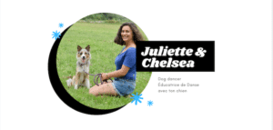 Juliette et son border Chealsy, éducatrice 100% positive