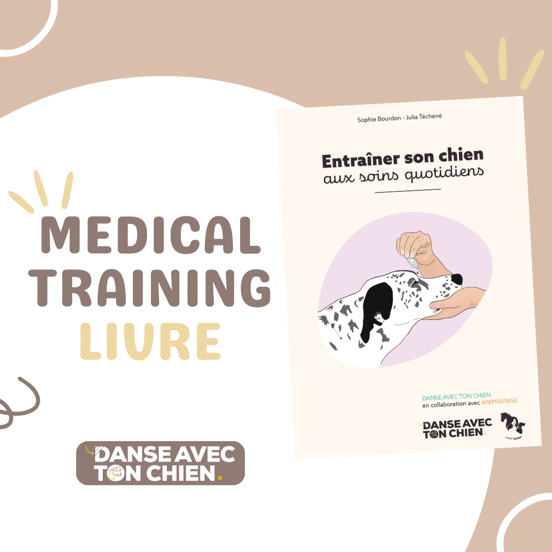 Livre de soins coopératif medical training chien